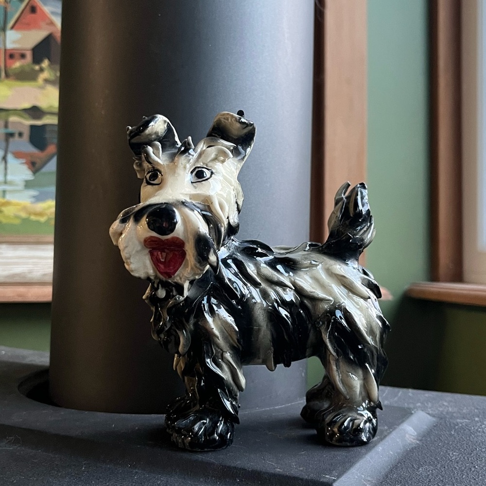 VTG Spaghettiware Schnauzer Dog